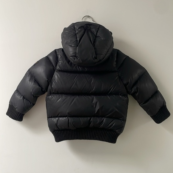 Finger In The Nose kids winter down puffer jacket coat 2/3 years black hood - Picture 3 of 12